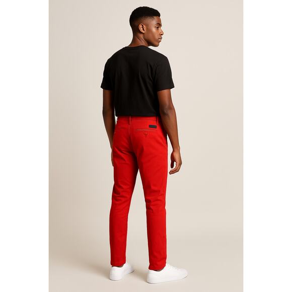 WT02 Red Slim Fit Chinos - Size 30x32 MEGA-CLOSET CLEAROUT SALE! - Picture 1 of 9